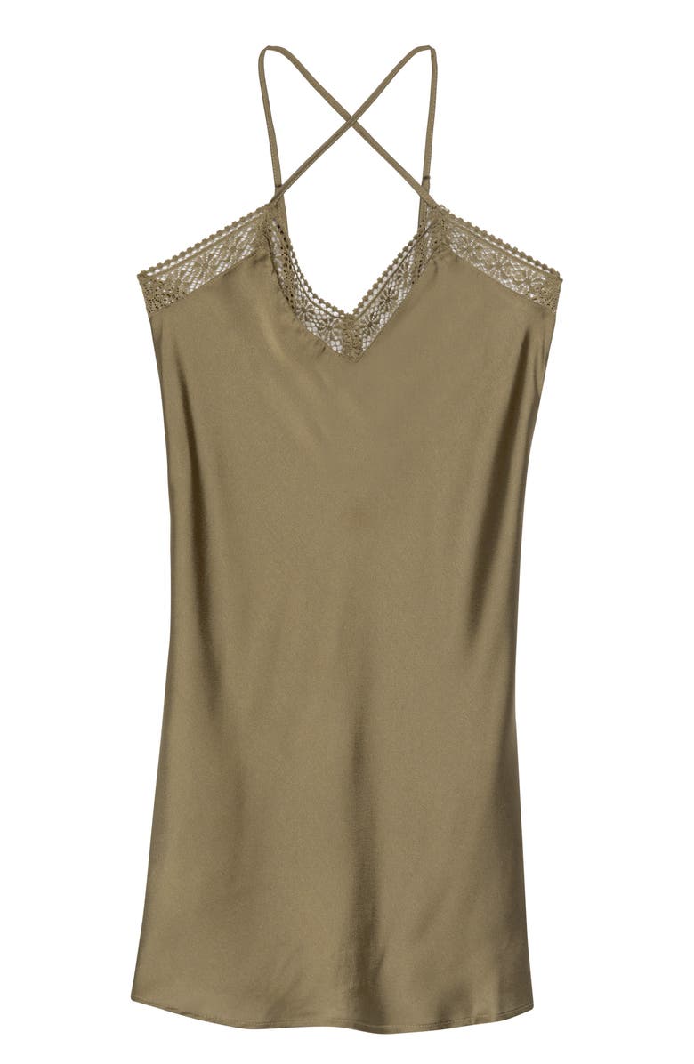 Etam Paysage Satin & Lace Chemise, Alternate, color,