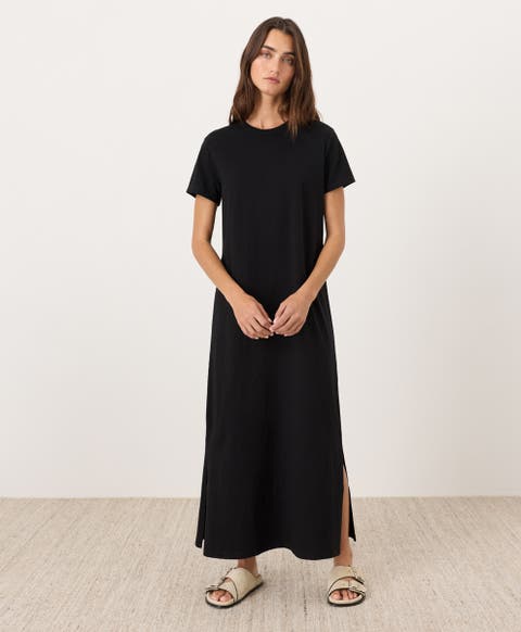 Organic Cotton Soft-Slub Essential Easy Tee Maxi Dress