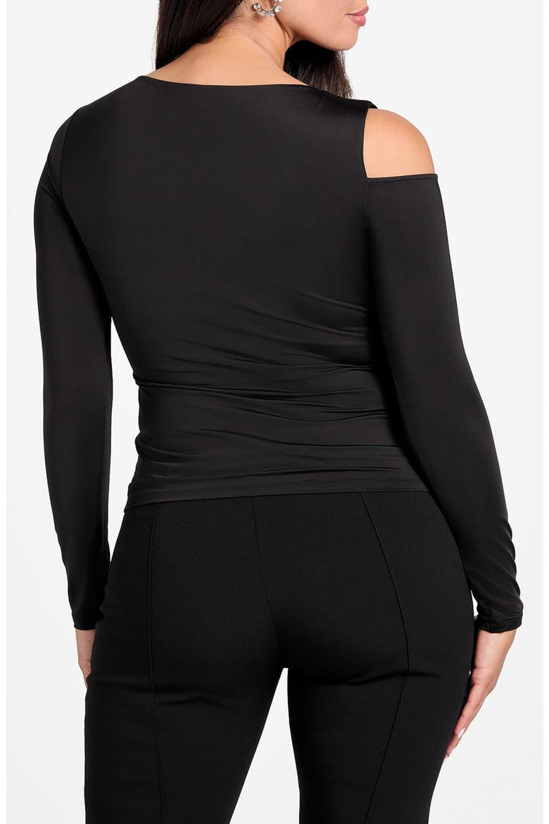 Elsa Asymmetric Top, Alternate, color, BLACK-BLACK