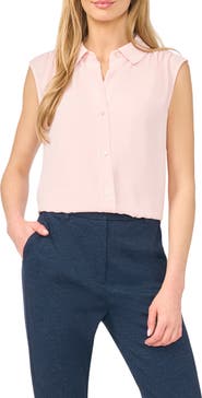 Halogen® Extended Shoulder Sleeveless Top