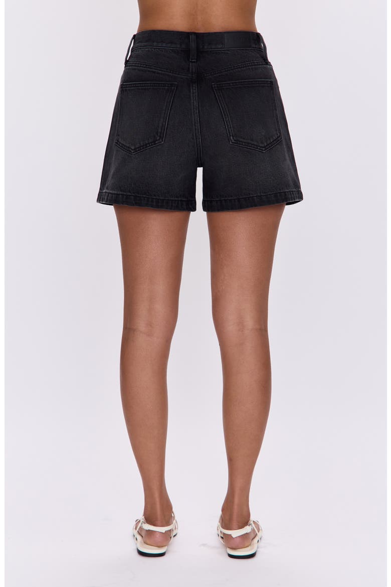 Saige High Waist Denim Shorts, Alternate, color, GLAMOUR