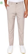 CONSTRUCT Regular Fit Solid Flat Front Recycled Performance Golf Pants