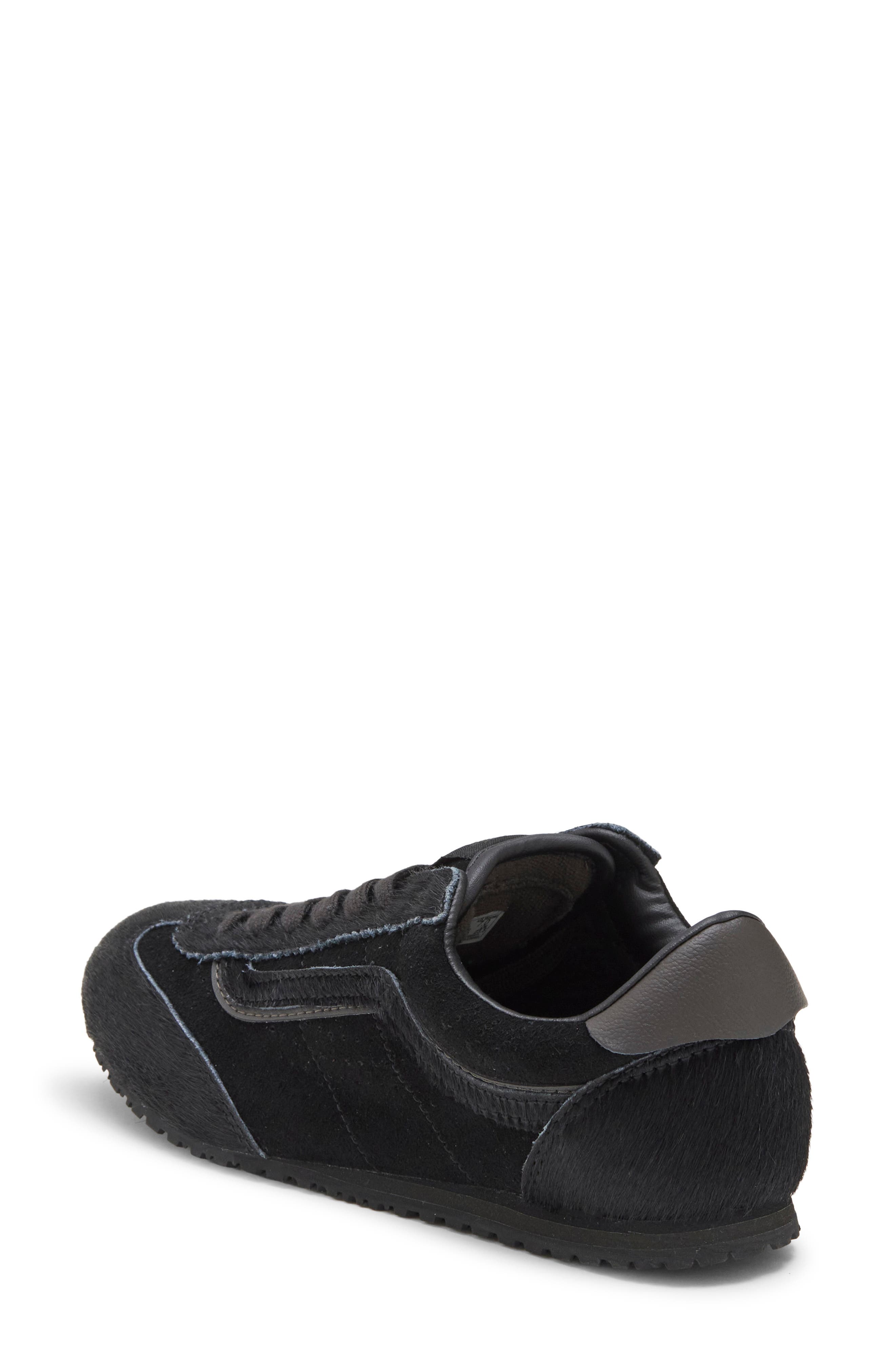 Super Lowpro Faux Calf Hair Sneaker, Alternate, color, BLACK