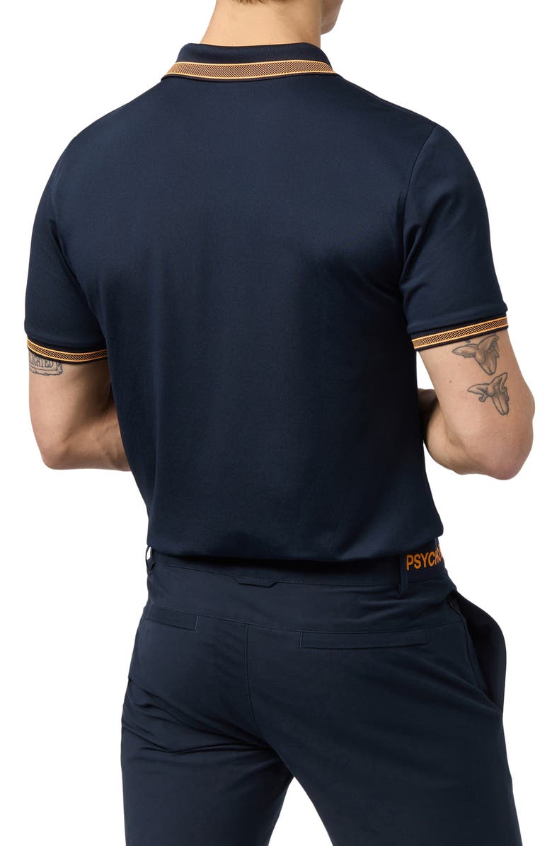 Psycho Bunny Tarrytown Sport Tipped Piqué Knit Polo, Alternate, color, 
