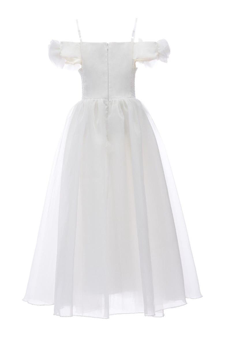 Chloe Tulle Dress, Alternate, color, White