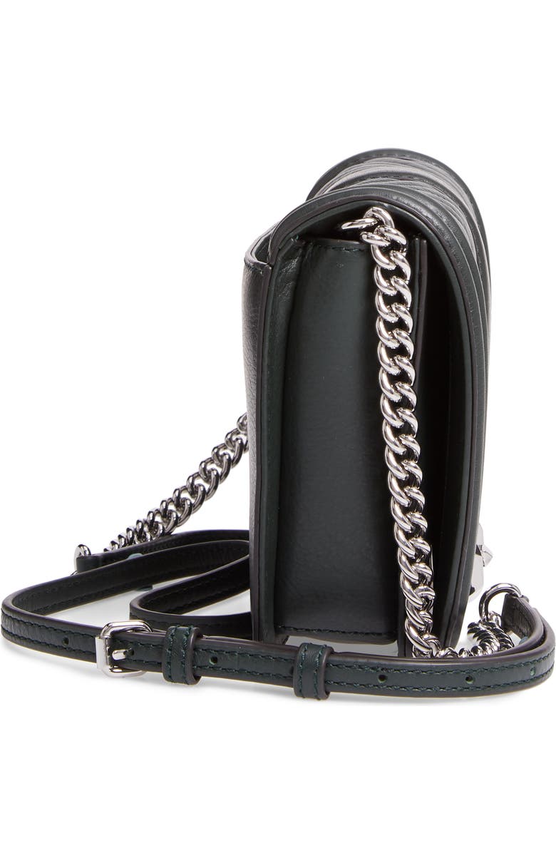 Rebecca Minkoff Small Love Leather Crossbody Bag, Alternate, color, Pine