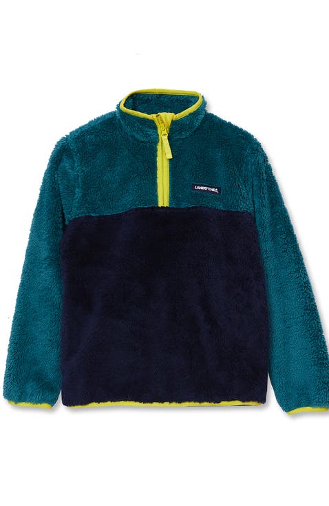 Kids Heritage Fleece Quarter Zip Pullover Top