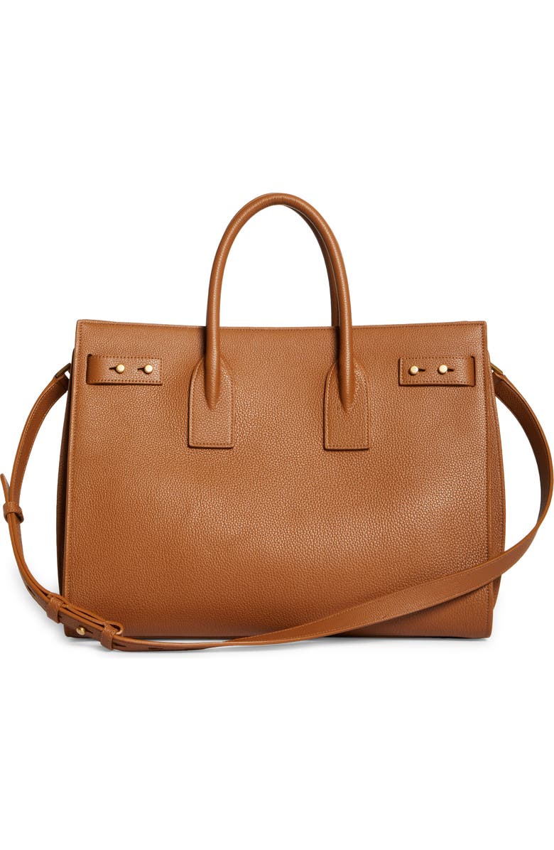 Saint Laurent Medium Sac de Jour Leather Top Handle Bag, Alternate, color,