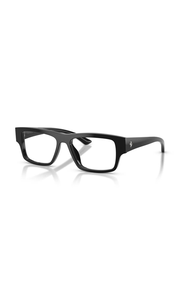 Ferrari 54mm Rectangle optical glasses, Main, color, Black