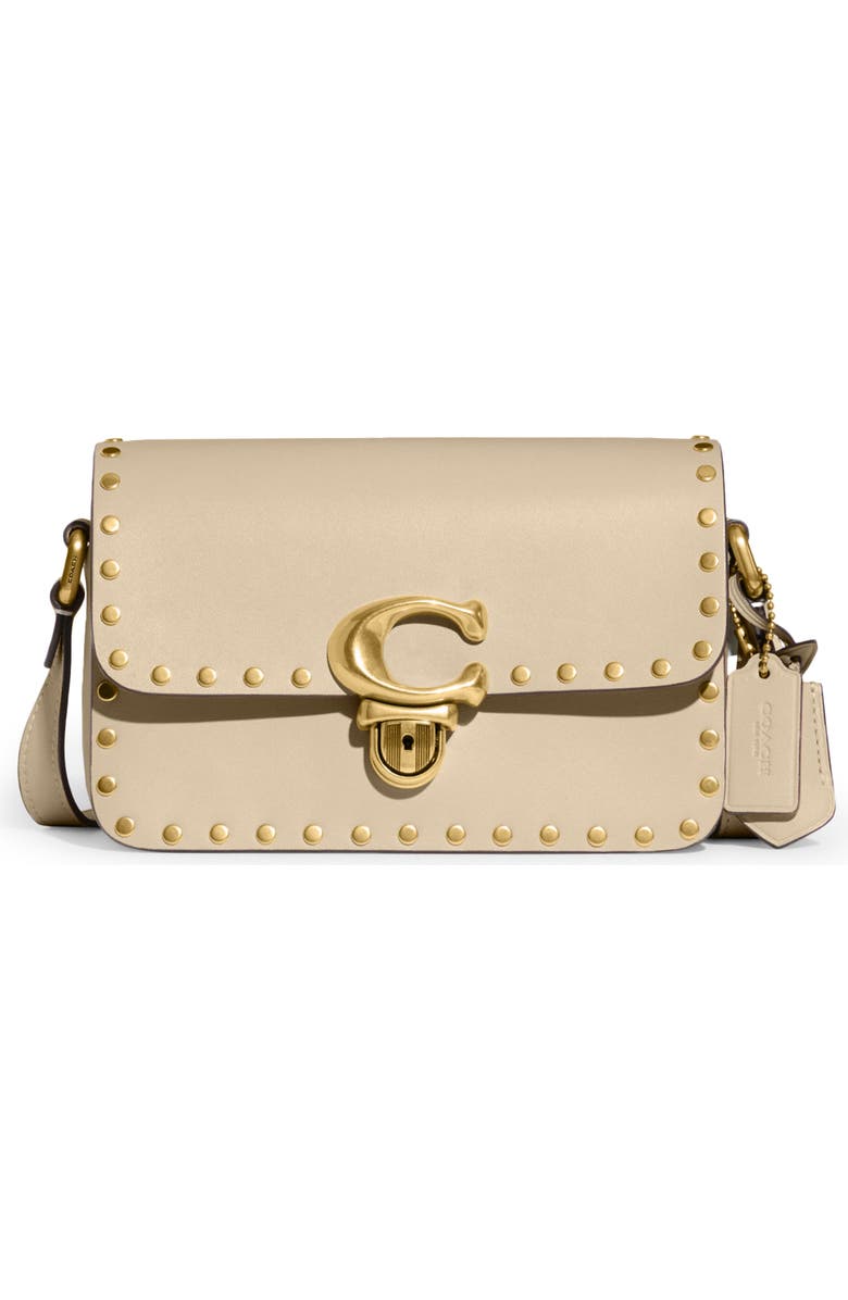 COACH Studio Rivet Glovetanned Leather Shoulder Bag, Main, color,