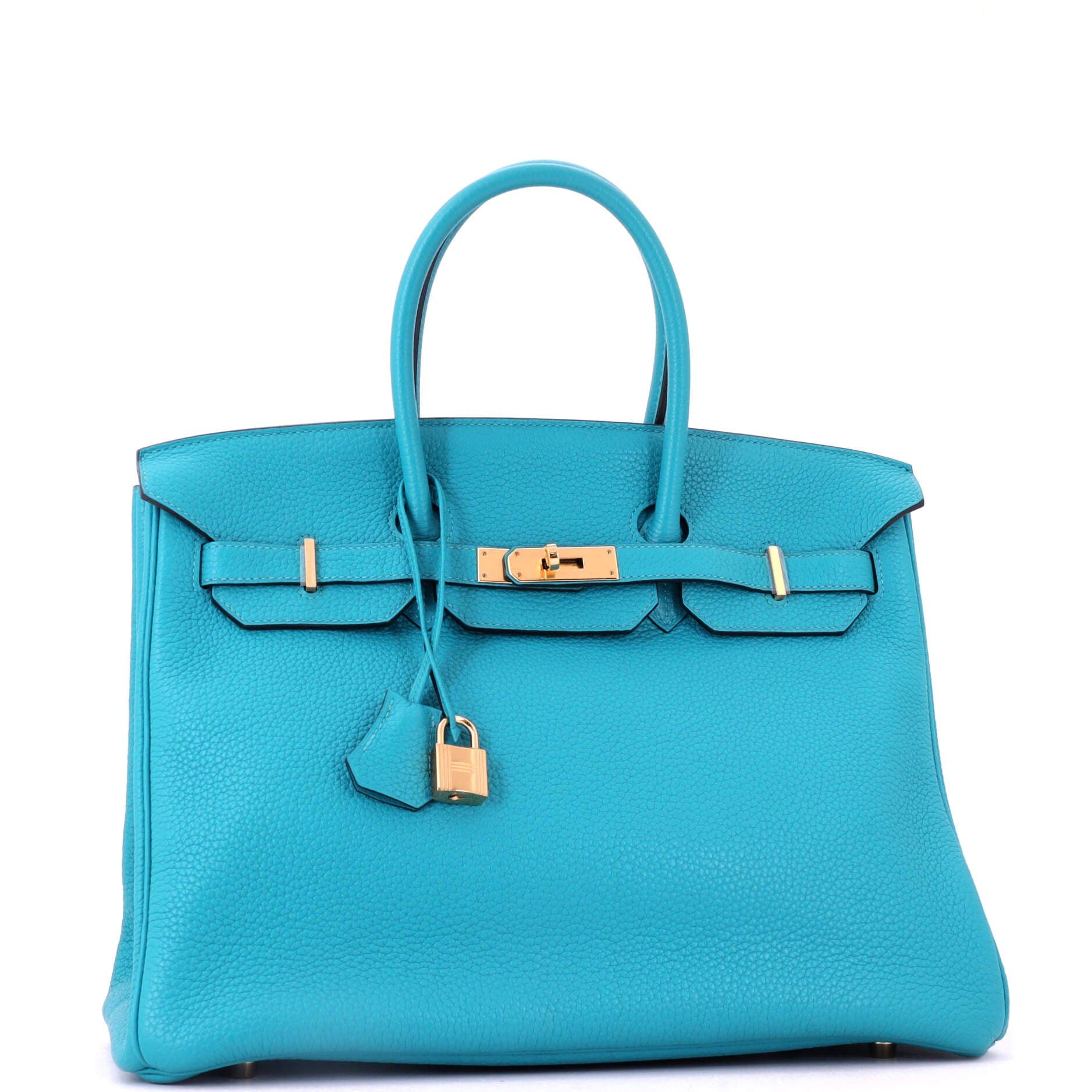 Birkin Handbag Blue Togo with Gold Hardware 35, Alternate, color, Blue