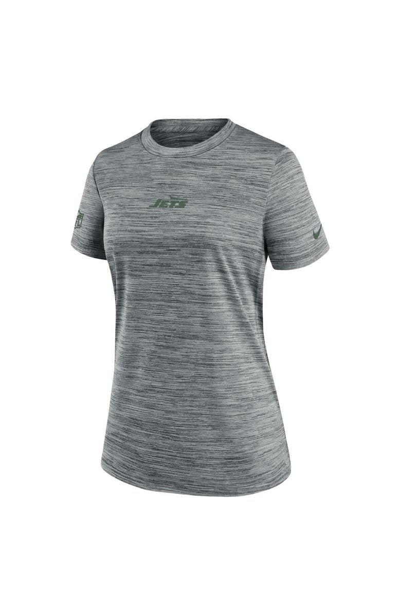 Nike Women's Nike Gray New York Jets Sideline Velocity Performance T-Shirt, Alternate, color, Gray