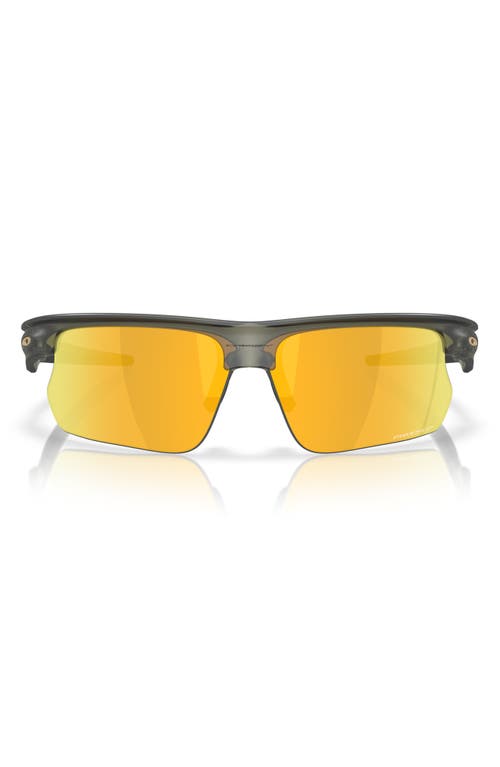 Oakley Bisphera 68mm Prizm™ Oversize Polarized Rectangular Sunglasses In Matte Olive/24k Polar