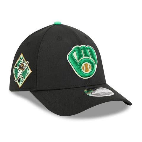 Men's New Era  Black Milwaukee Brewers 2026 St. Patrick's Day 39THIRTY Flex Hat