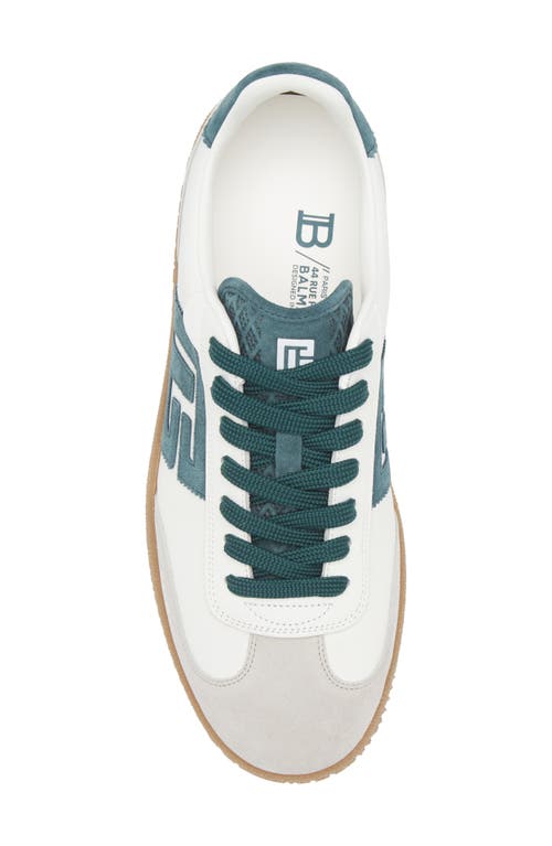 Balmain Swan Suede And Smooth Leather Trainers In Neutral