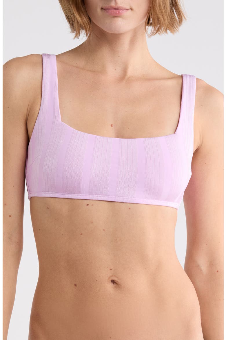 Mika Square Neck Swim Top, Main, color, ORCHID