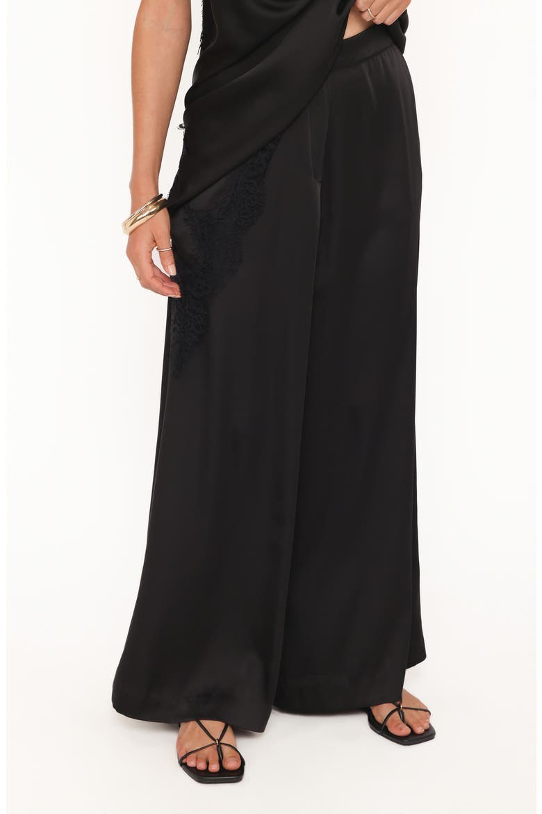 Clara Wide Leg Pants, Main, color, BLACK