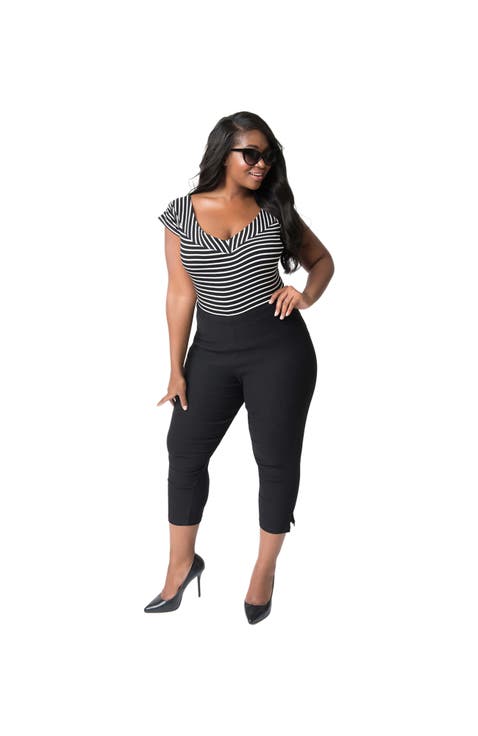 Plus Size Rachelle Capri Pants
