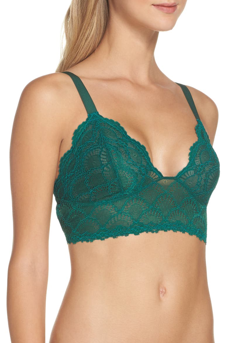 Intimately FP Let Me Kiss You Bralette, Alternate, color, PINE