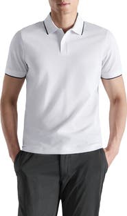 MANGO Comfort Stretch Tipped Piqué Polo