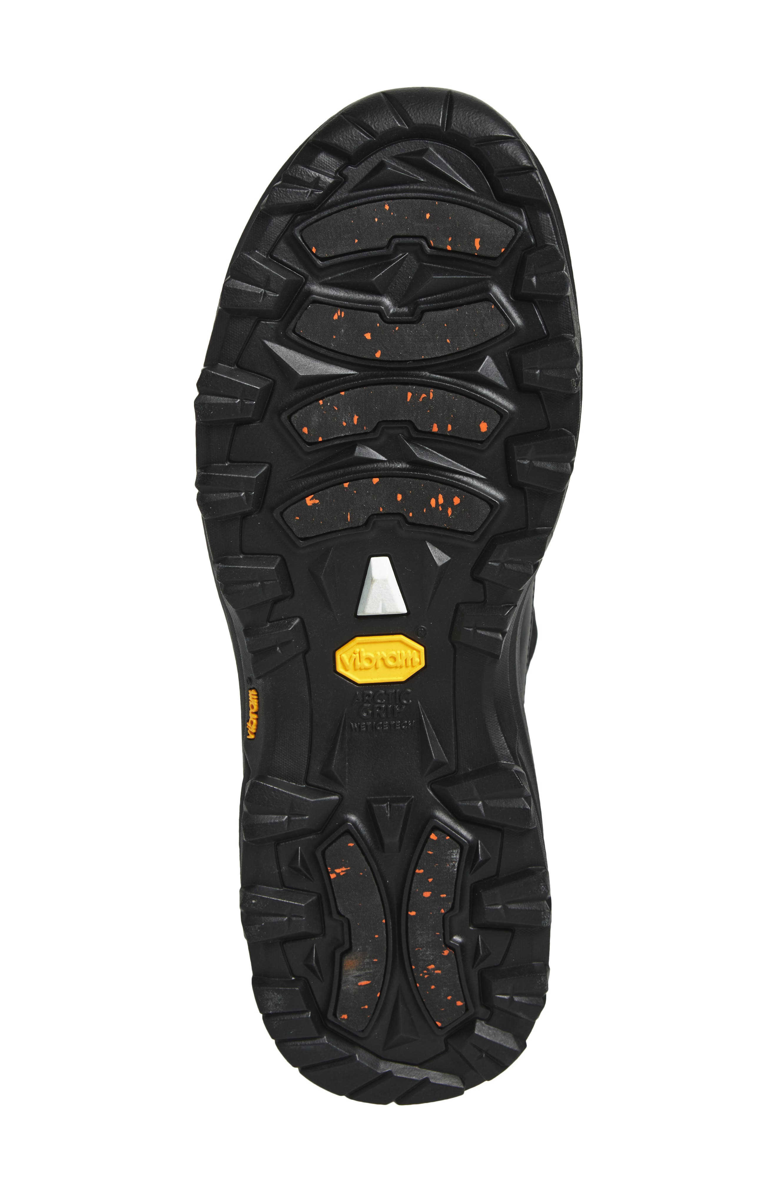 Sacai Leather Platform Boot, Alternate, color, Black