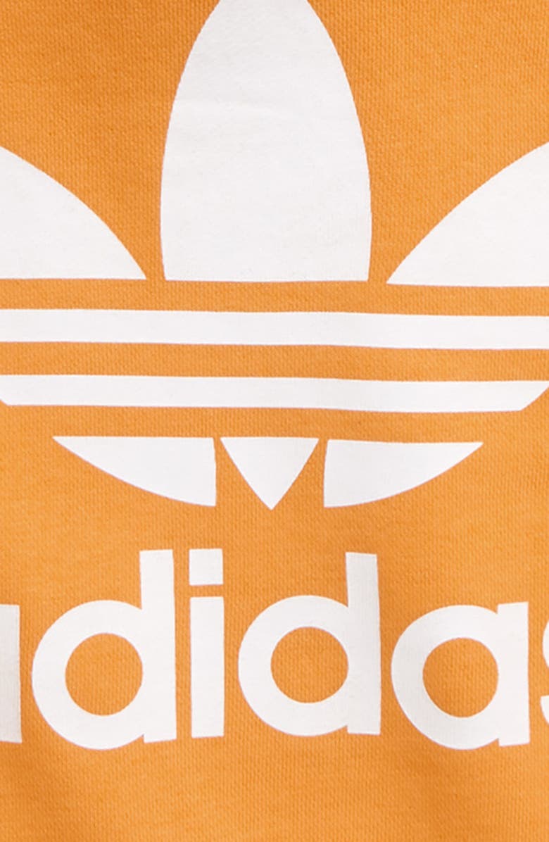 adidas Originals Trefoil Logo Graphic Hoodie, Alternate, color, Real Gold/ White
