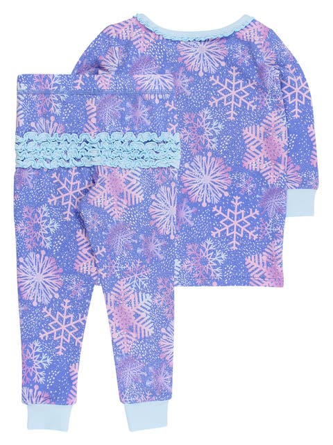 Modal Blend Toddler Girls Ruffle Long Sleeve Pajama Set