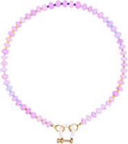 SHOP SPICY DAN Louie Pink Opal Gold Plated Necklace