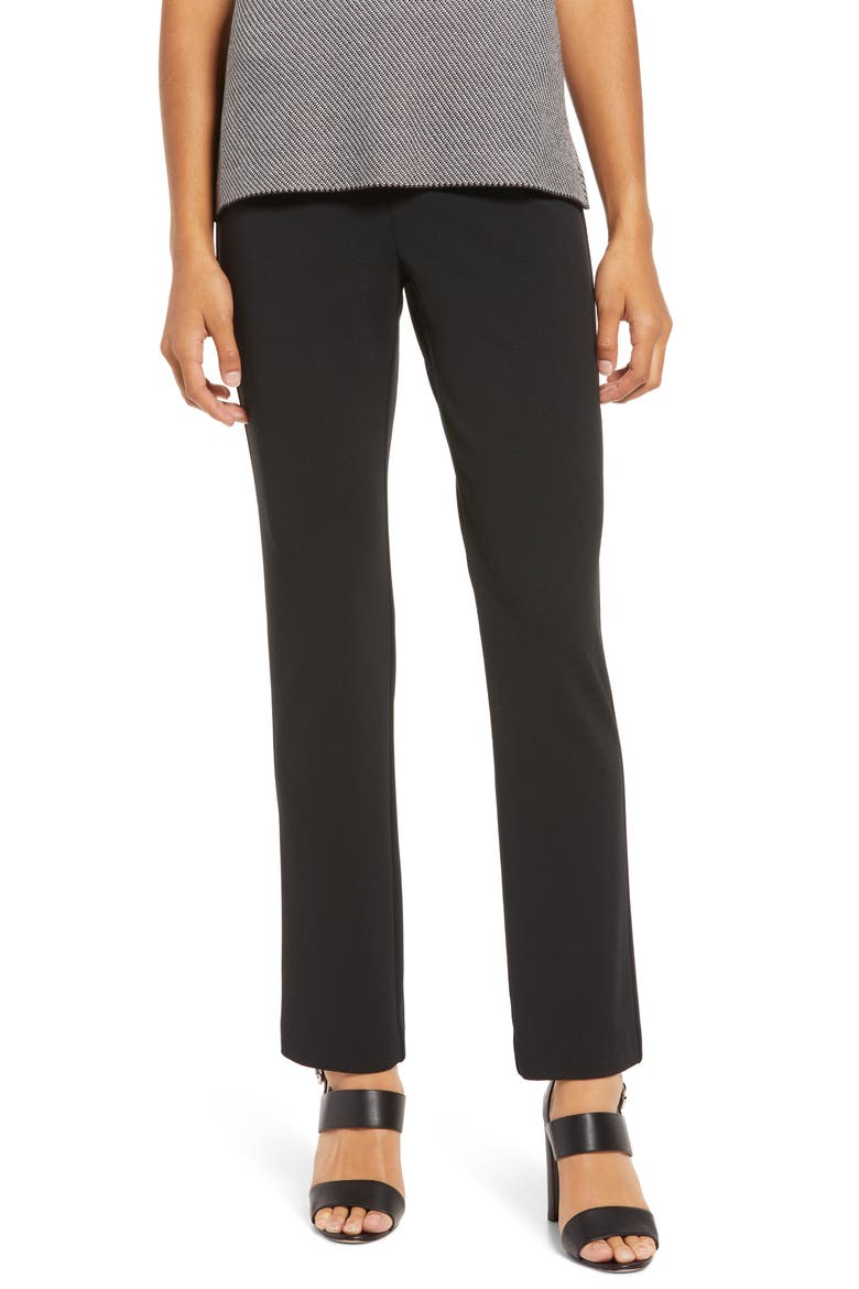Heritage Fit Pull-On Crepe Pants, Main, color, BLACK