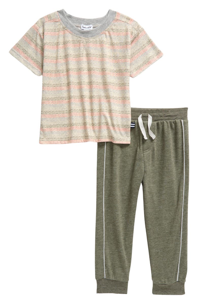 Splendid Wave T-Shirt & Joggers Set, Main, color, 