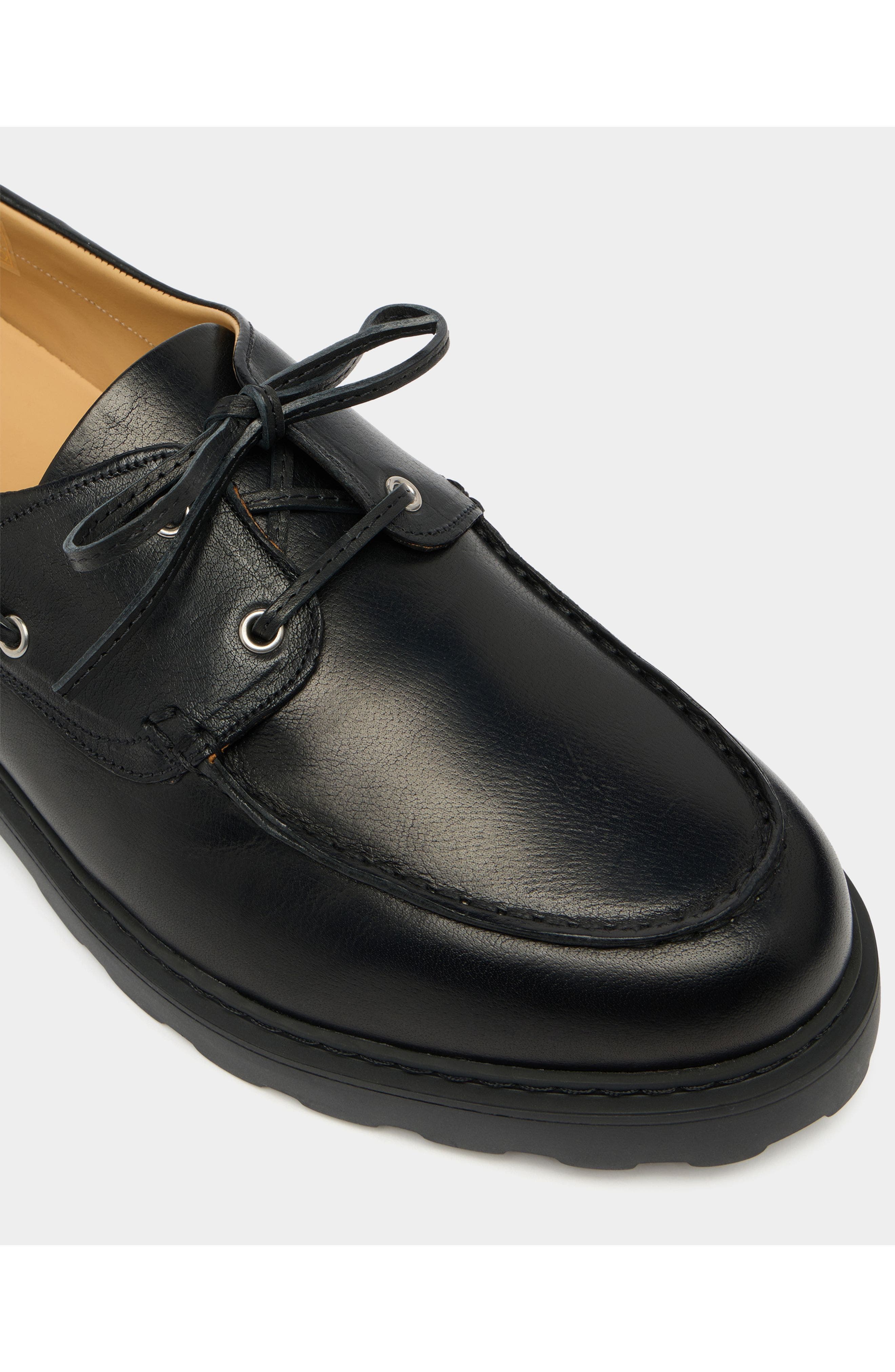 Bally Gusto Derby in Leather, Alternate, color, Black