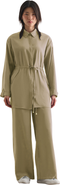 Mizalle Light Weight Cinch Waist Tunic