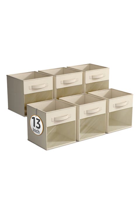 6-Pack Collapsible Window Storage Cubes