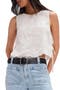 Faded Gardens Embroidered Cotton Tank