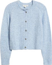 Treasure & Bond Rolled Crewneck Cardigan