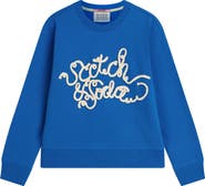 Scotch & Soda Kids' Relaxed Fit Graphic Sweatshirt
