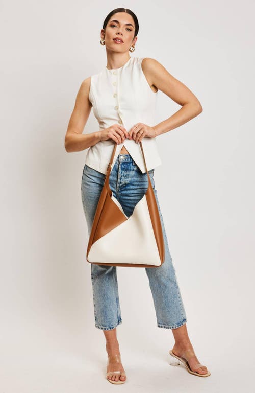 Moda Luxe Frankie Hobo In Ivory Tan