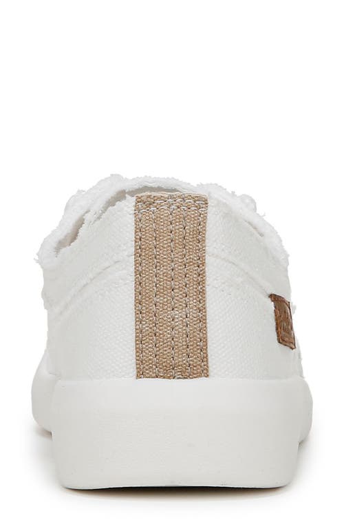 Blowfish Malibu Women's Beachside Round Toe Slip On Sneakers In White Canvas