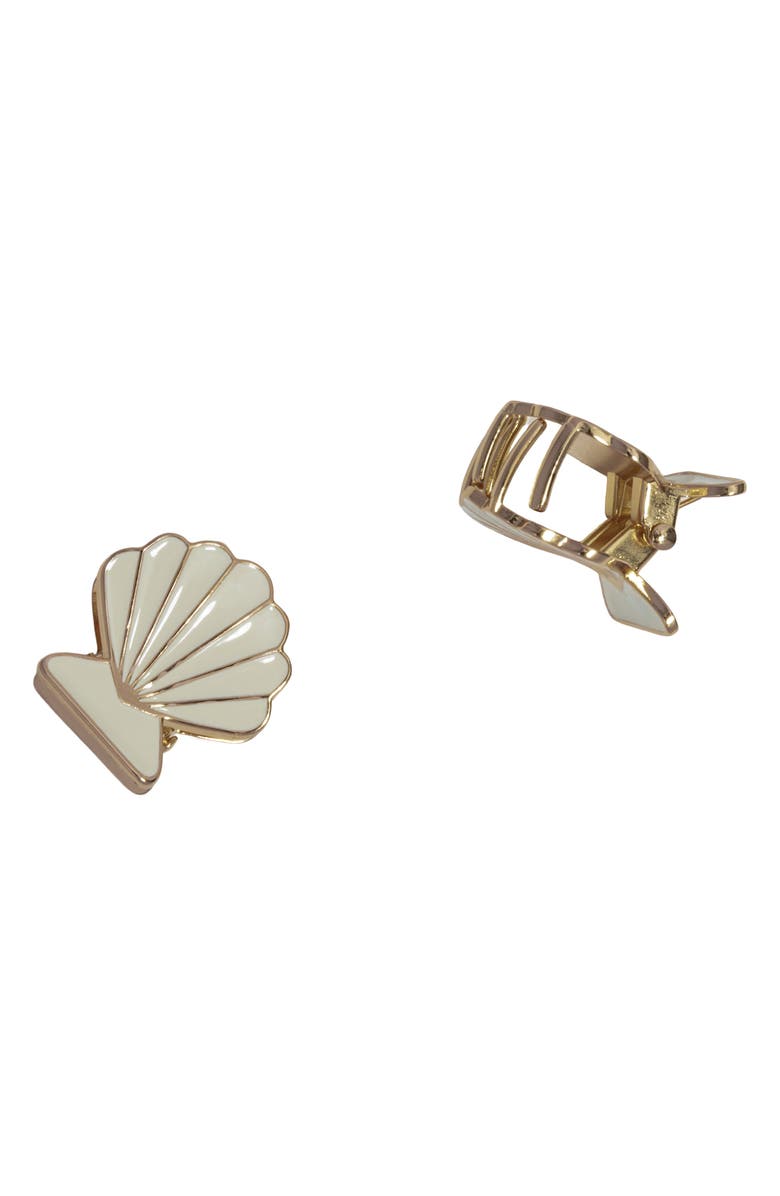 Kitsch Clamshell 2-Pack Claw Clips, Alternate, color, Gold Pearlized Cream
