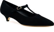 Amalfi by Rangoni Acciaio Leather T-Strap Pump