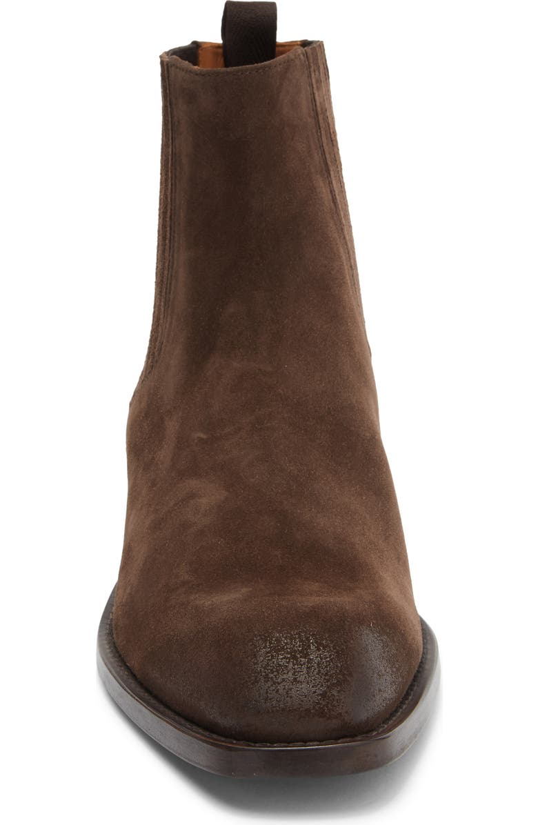 John Varvatos Rustin Chelsea Boot, Alternate, color, Chocolate