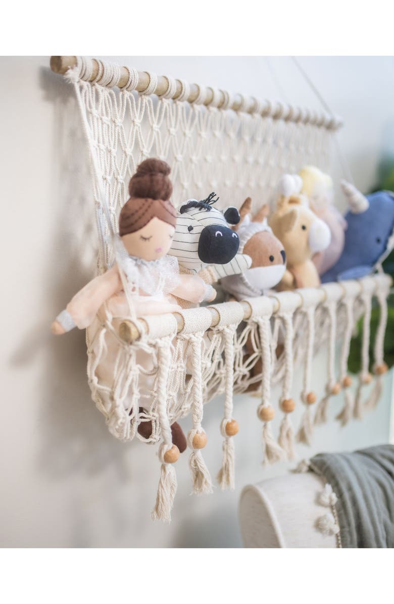 CRANE BABY Willow Macramé Storage Wall Decor, Alternate, color,