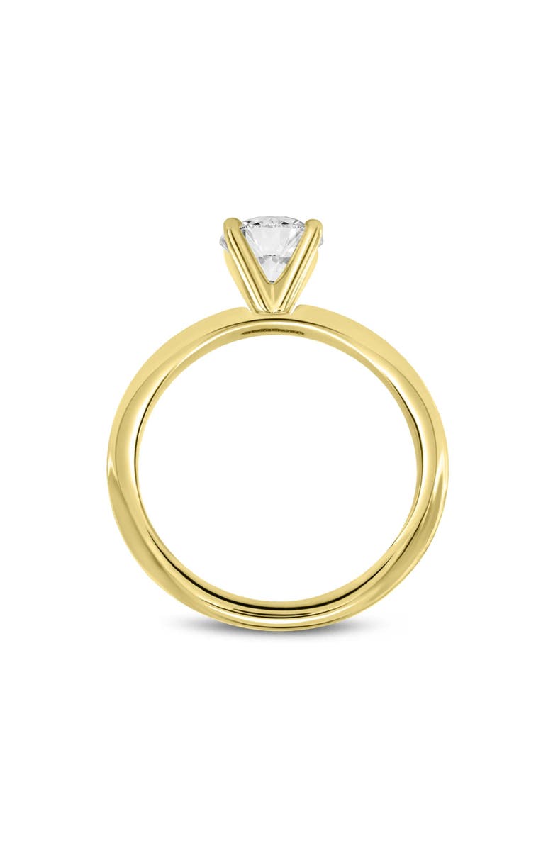 LuvMyJewelry Sabine 14K Yellow Gold Round Cut Lab Grown Diamond Solitaire Engagement Ring - 2 Ct, Alternate, color, 
