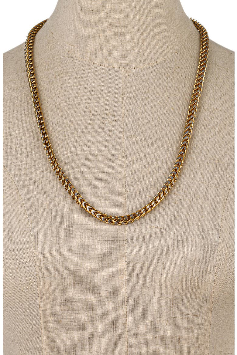 Men's Morris Two-Tone Chain Link Necklace, Alternate, color, GOLD