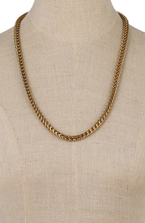 Eye Candy Los Angeles Morris Two-tone Chain Link Necklace In Gold