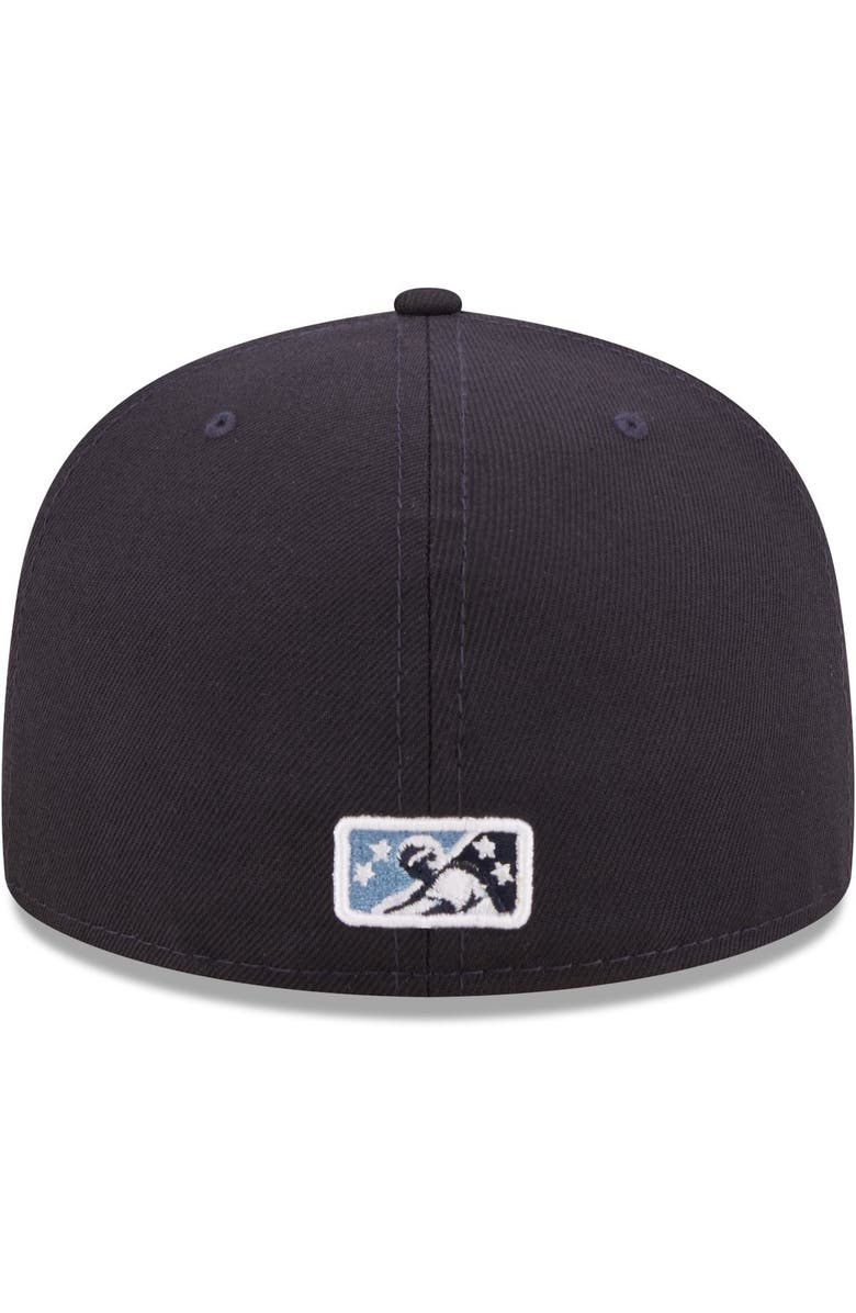 New Era Men's New Era Navy Hillsboro Hops Authentic Collection 59FIFTY Fitted Hat, Alternate, color, Navy