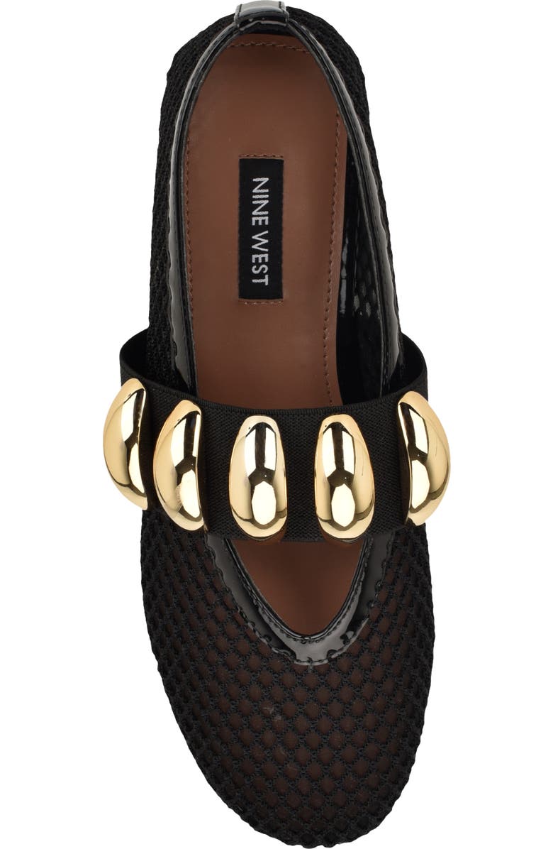 Nine West Dorra Mary Jane Flat, Alternate, color, Black