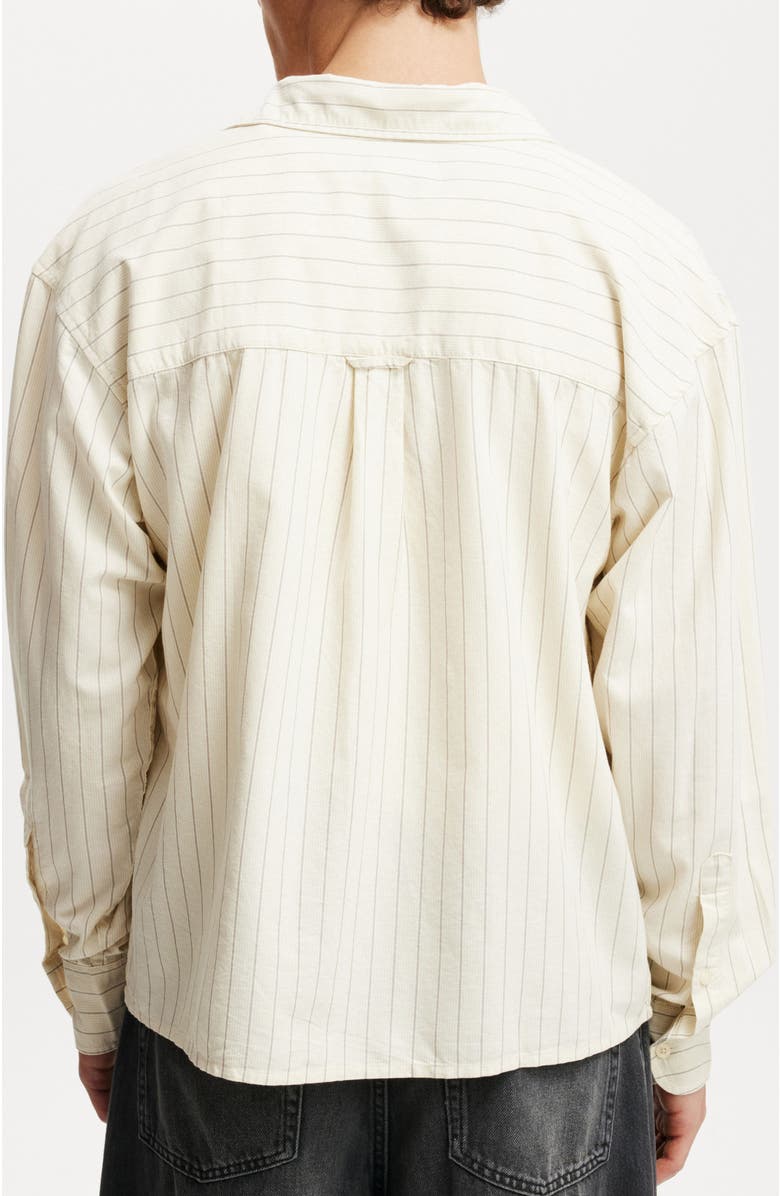 Cotton On Men's Cropped Oxford Long Sleeve Shirt, Alternate, color, 