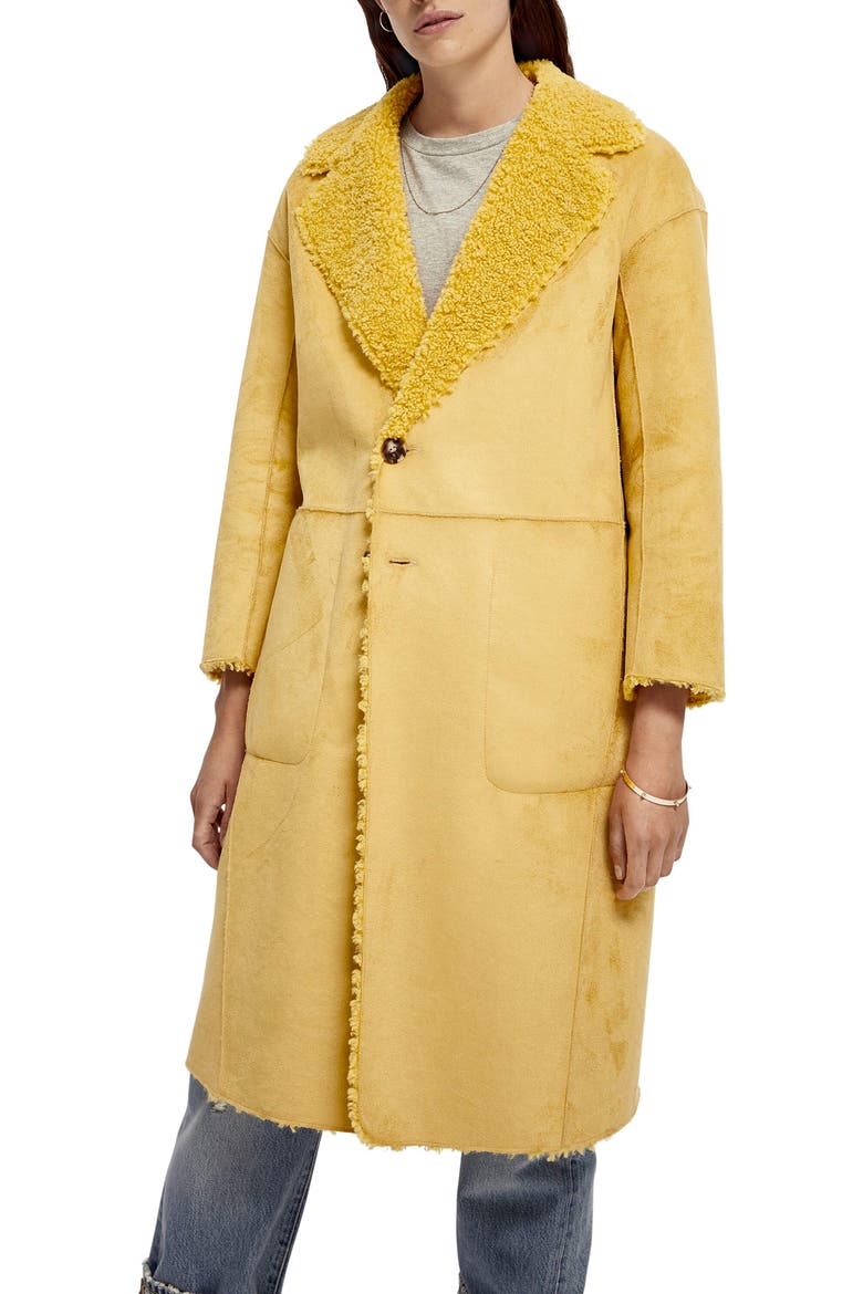 Reversible Teddy Jacket, Main, color, GOLDEN SUN
