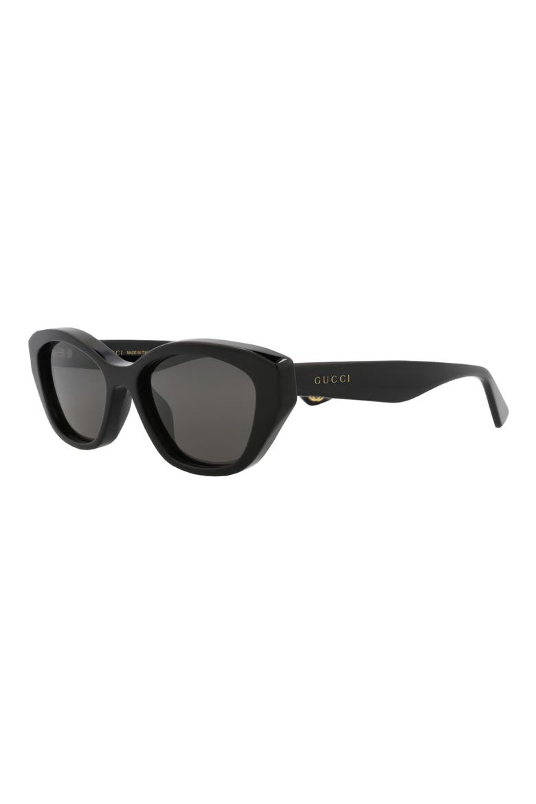 54mm Cat Eye Sunglasses, Alternate, color, BLACK BLACK GREY